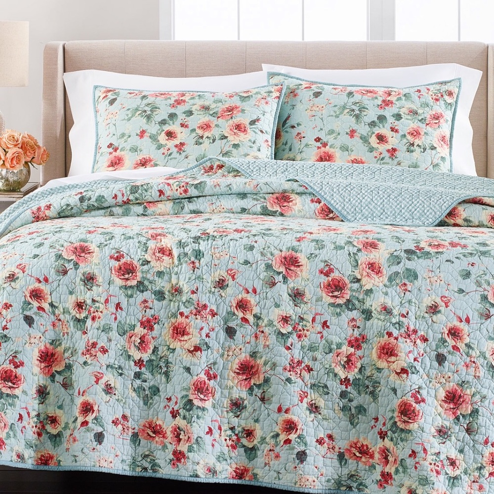 Martha Stewart Garden Floral Standard Pillow Sham - Picture 2 of 8